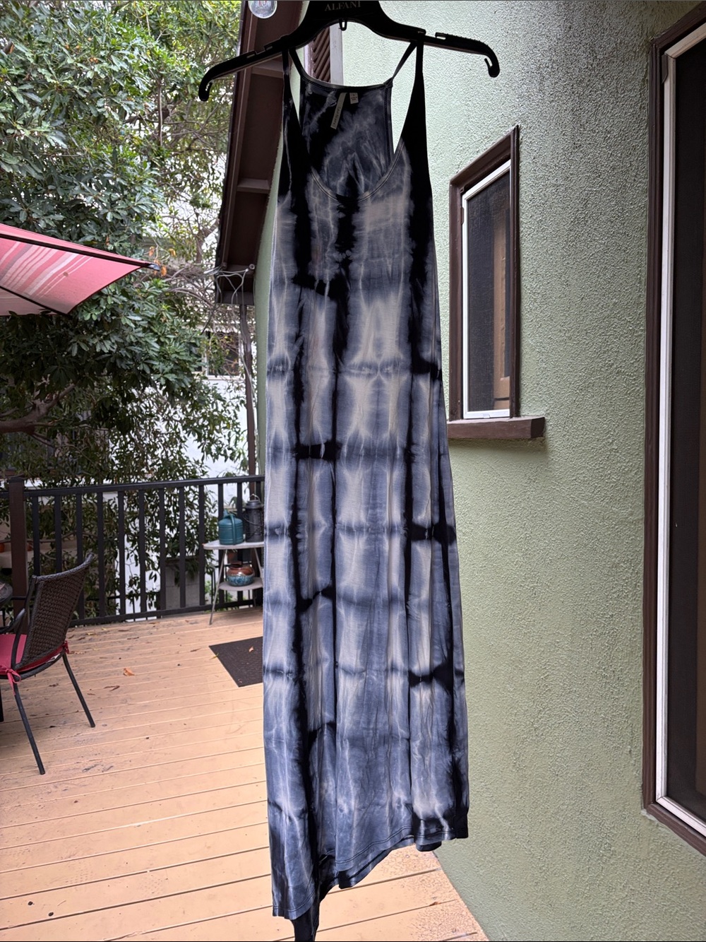 Calvin Klein jeans Tie-Dye Black & White Maxi Dress - Sleeveless
